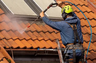 Démoussage et hydrofuge de toiture au Perrier